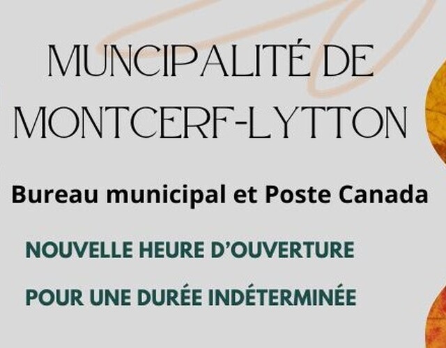 Nouvel horaire