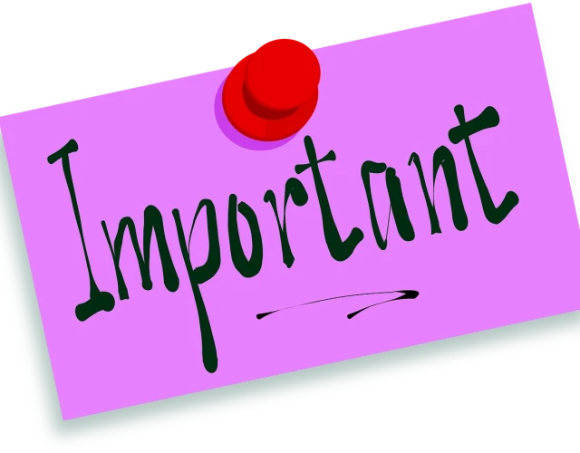 Message important